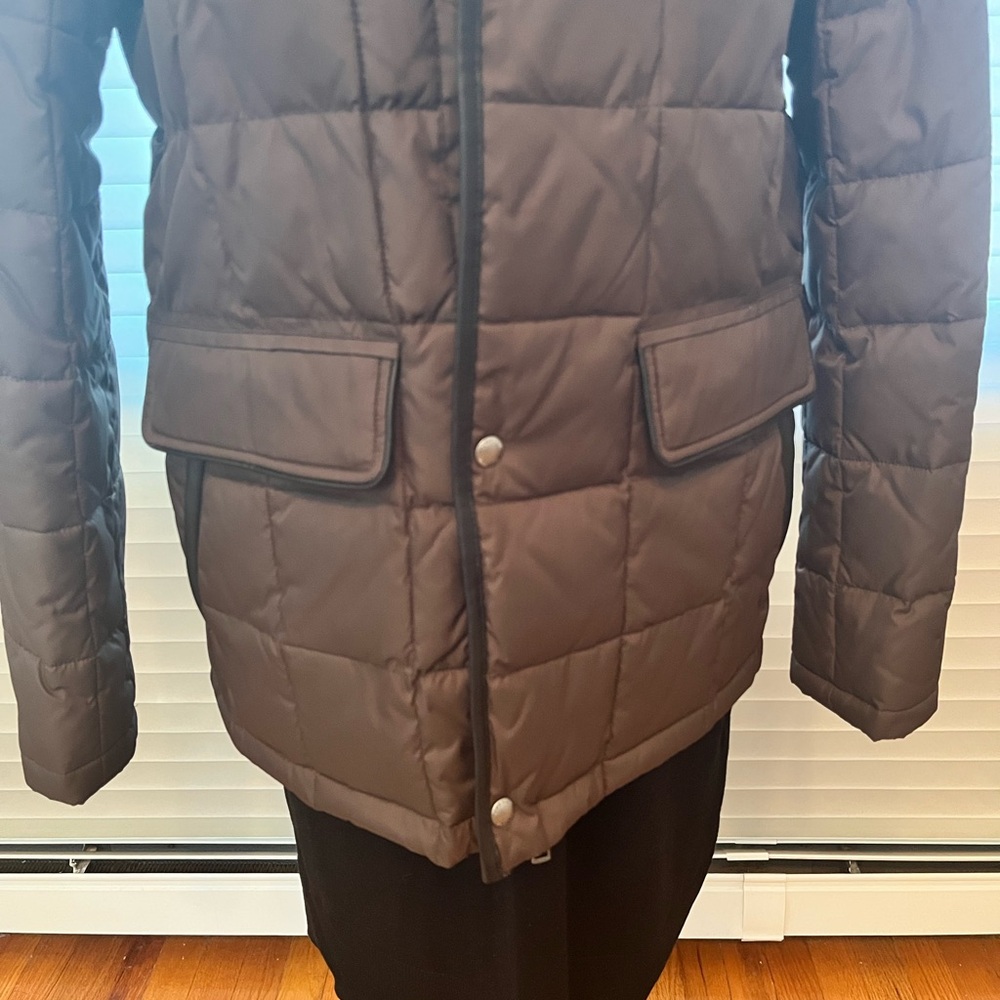 NWOT Cole Haan Men's Brown Puffer Jacket - Picture 3 of 7